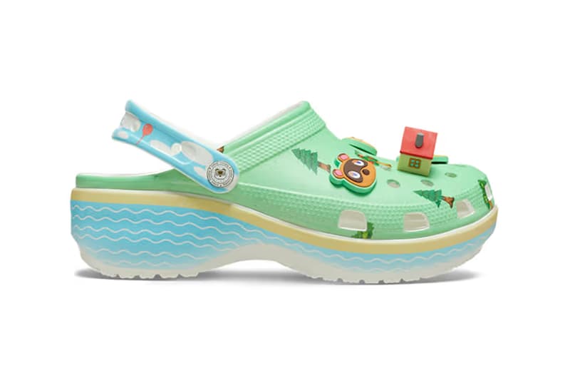 Animal Crossing Crocs platform clog 210101-90H Release Info 