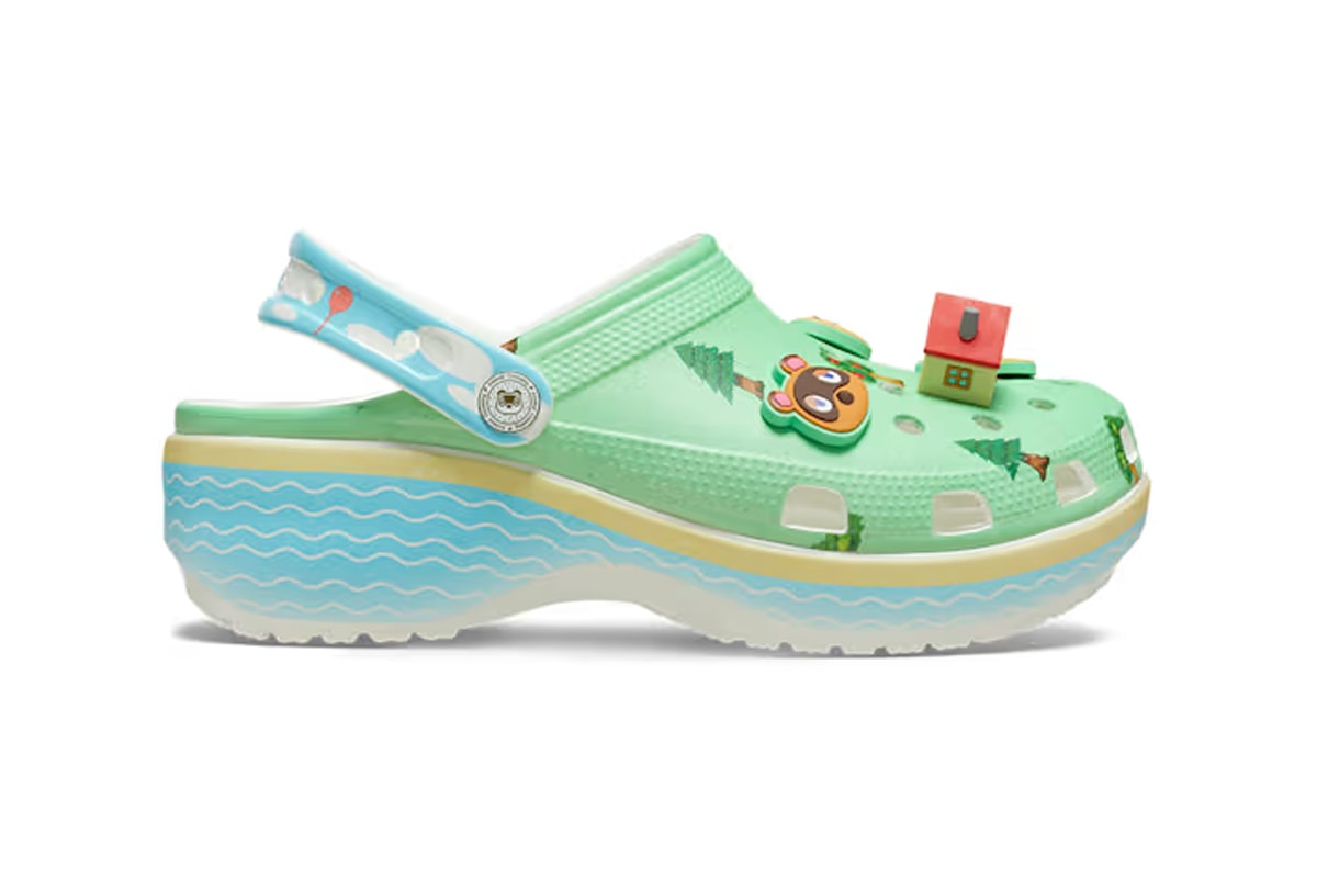 Animal Crossing Crocs platform clog 210101-90H Release Info 