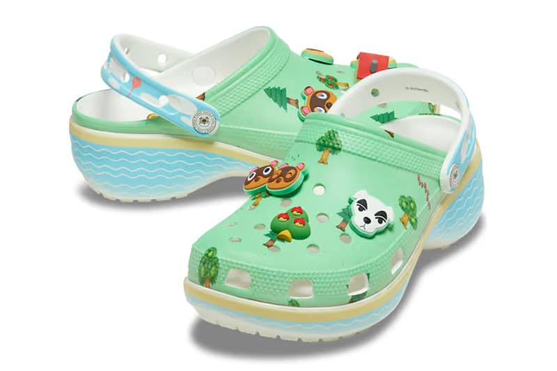 Animal Crossing Crocs platform clog 210101-90H Release Info 