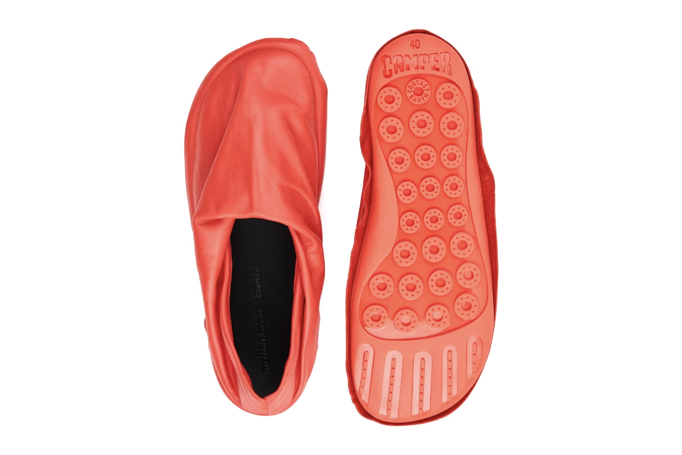 Camper × ISSEY MIYAKE Peu Form Collaboration Hones in on Form and Fluidity two styles mule ankle boot leather japanese