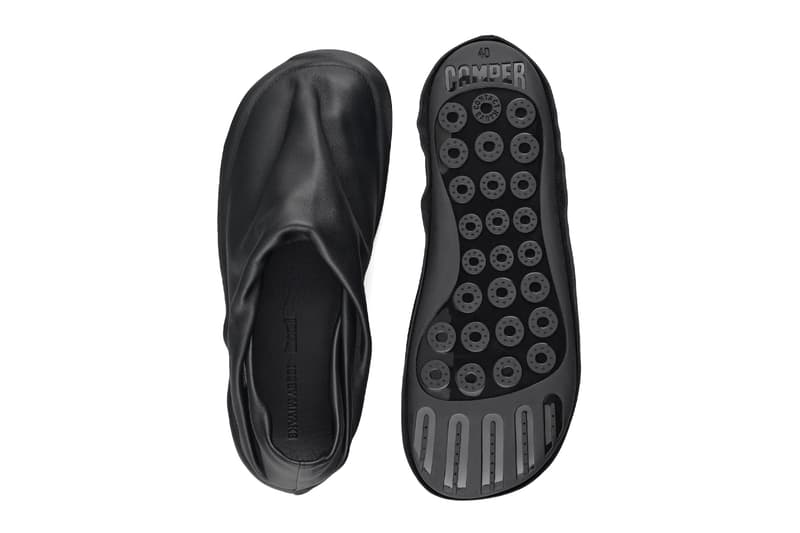 Camper × ISSEY MIYAKE Peu Form Collaboration Hones in on Form and Fluidity two styles mule ankle boot leather japanese