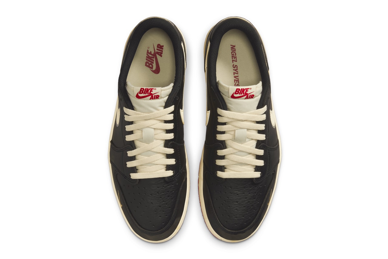 Nigel Sylvester x Air Jordan 1 Low OG "Nitro" Black/Muslin-Varsity Red IB8958-001 august 2025 release info bmx Better With Time