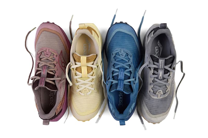 3sixteen Saucony natural dyed Gesso Trail Shoe Collaboration release info