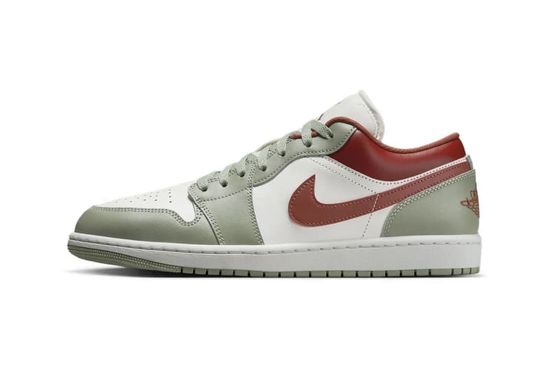 Air Jordan 1 Low “Jade Horizon” Sail/Jade Horizon-Pure Platinum-Summit White-Redstone 553558-133 Release Info