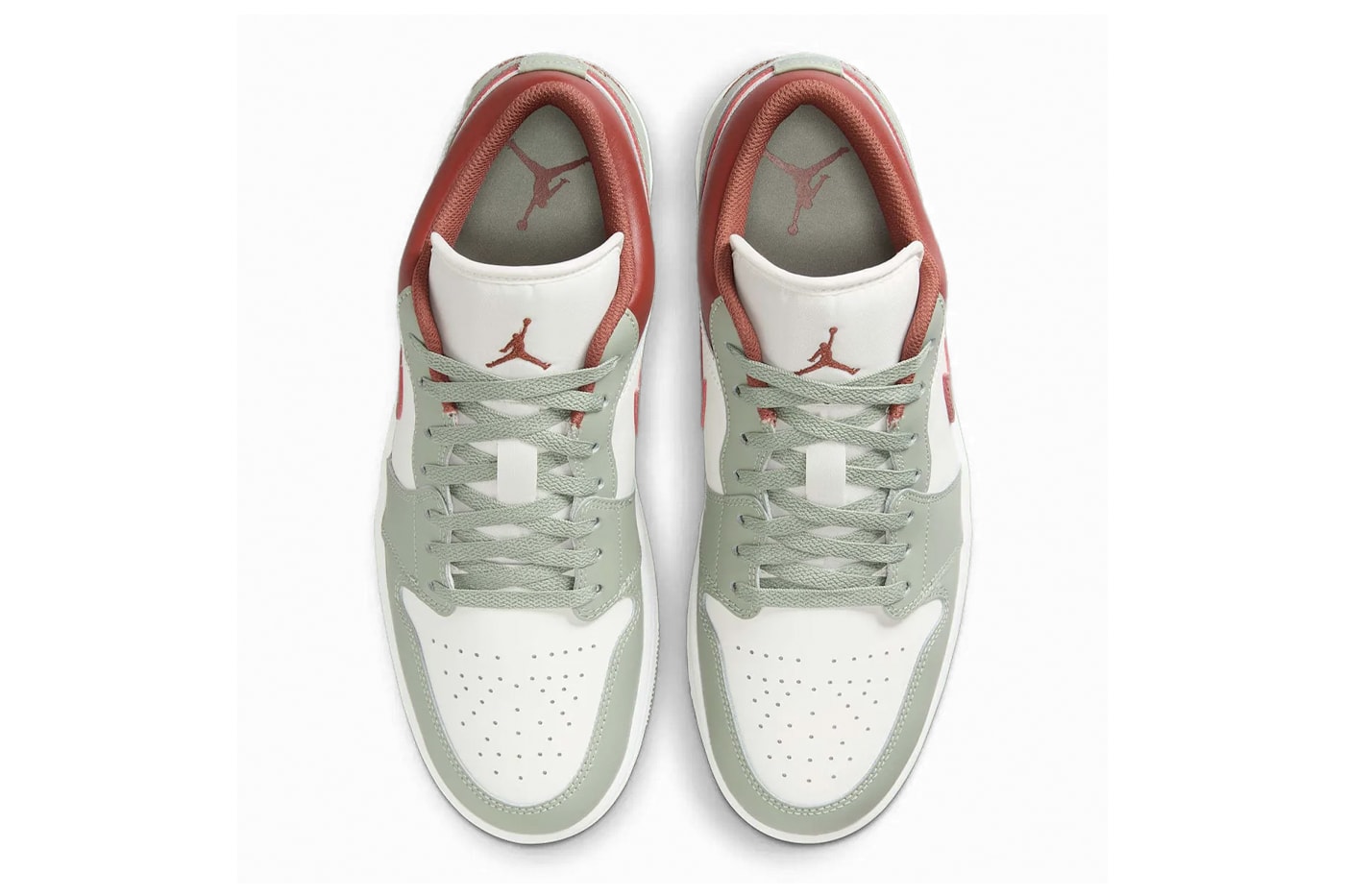 Air Jordan 1 Low “Jade Horizon” Sail/Jade Horizon-Pure Platinum-Summit White-Redstone 553558-133 Release Info