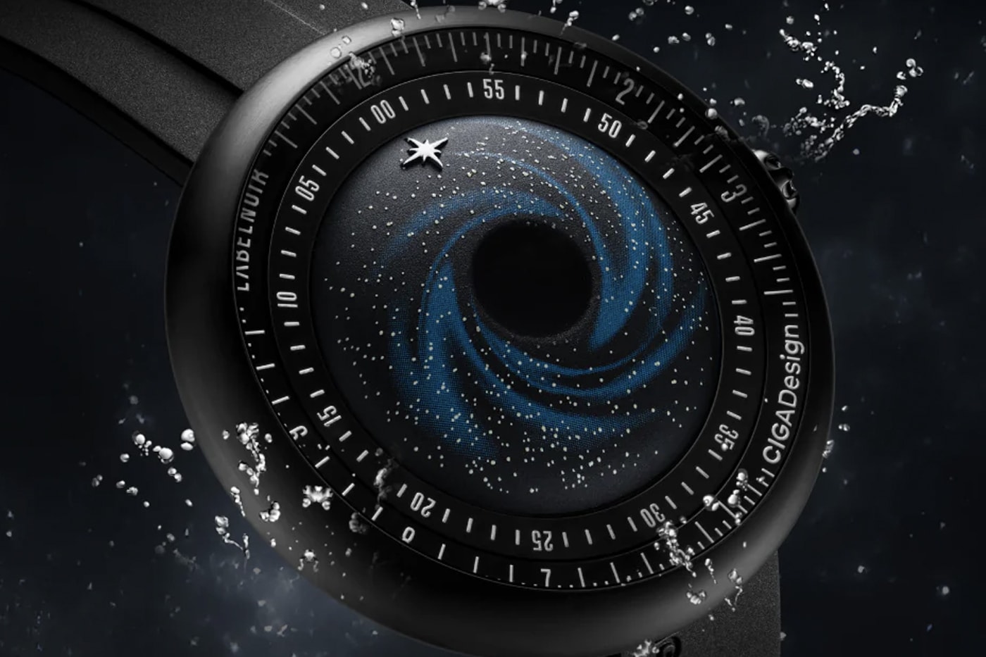CIGA Design x Label Noir Watch Blue Planet II Black Star Edition Release Info