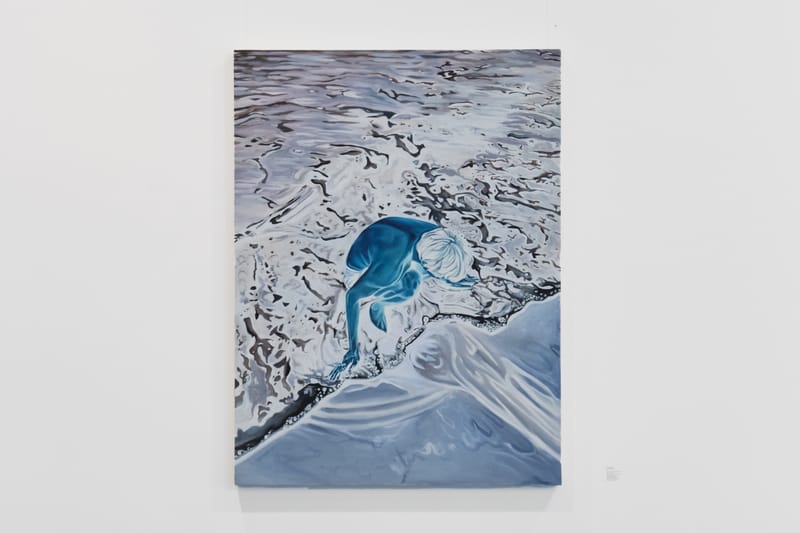 Dre Wilkin Inverts Paintings in 'When the Air is Blue'