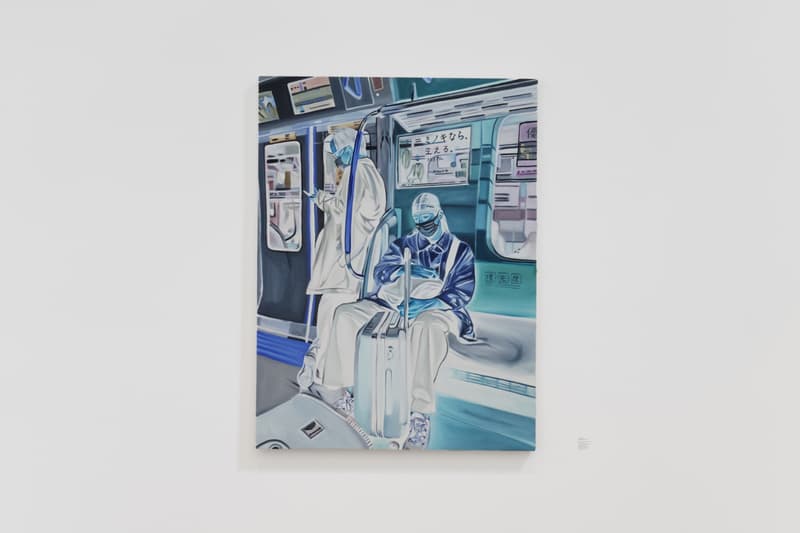 dre wilkin when the air is blue foil gallery montreal exhibition