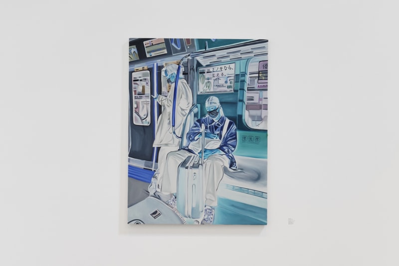 dre wilkin when the air is blue foil gallery montreal exhibition