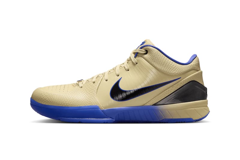 First Look at the FC Barcelona x Nike Kobe 4 Protro "Team Gold" Team Gold/Black-Persian Violet IM2532-701