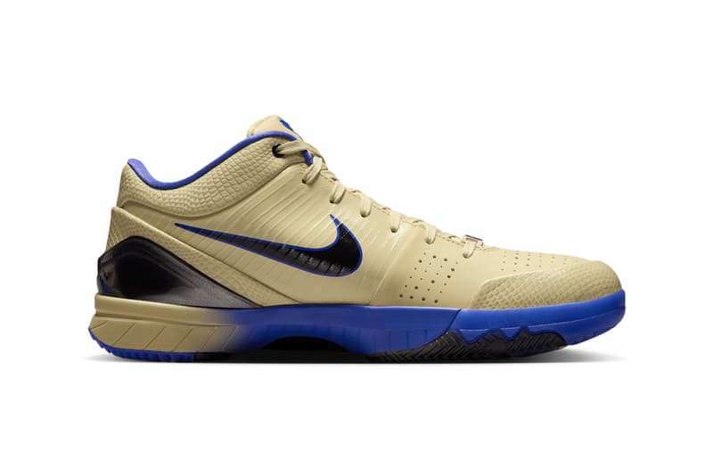First Look at the FC Barcelona x Nike Kobe 4 Protro "Team Gold" Team Gold/Black-Persian Violet IM2532-701