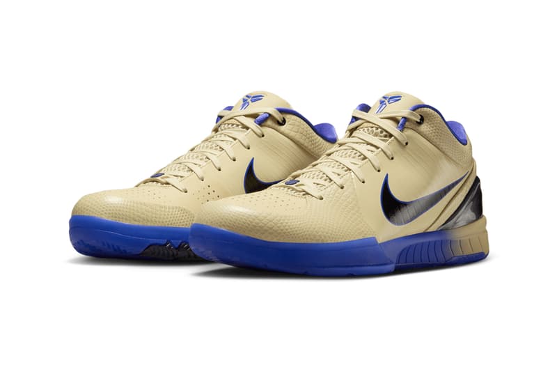 First Look at the FC Barcelona x Nike Kobe 4 Protro "Team Gold" Team Gold/Black-Persian Violet IM2532-701
