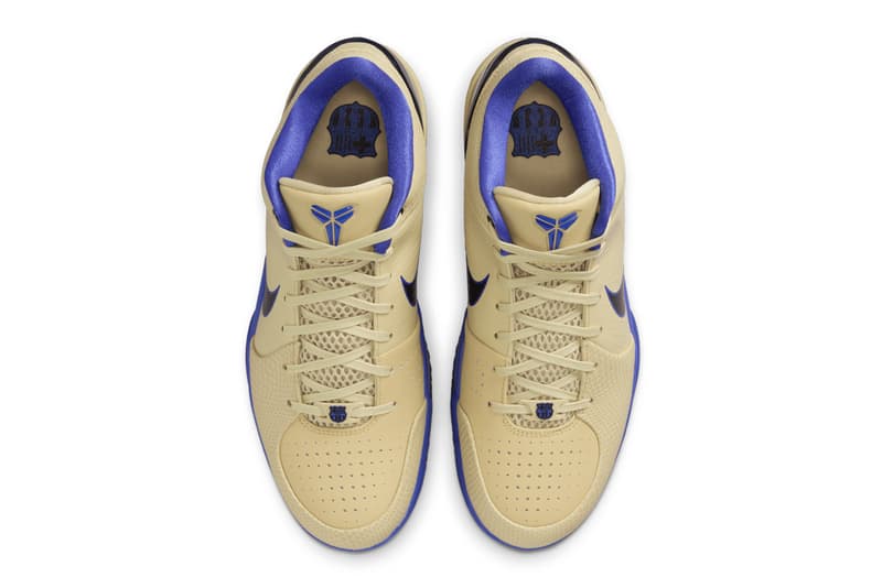 First Look at the FC Barcelona x Nike Kobe 4 Protro "Team Gold" Team Gold/Black-Persian Violet IM2532-701