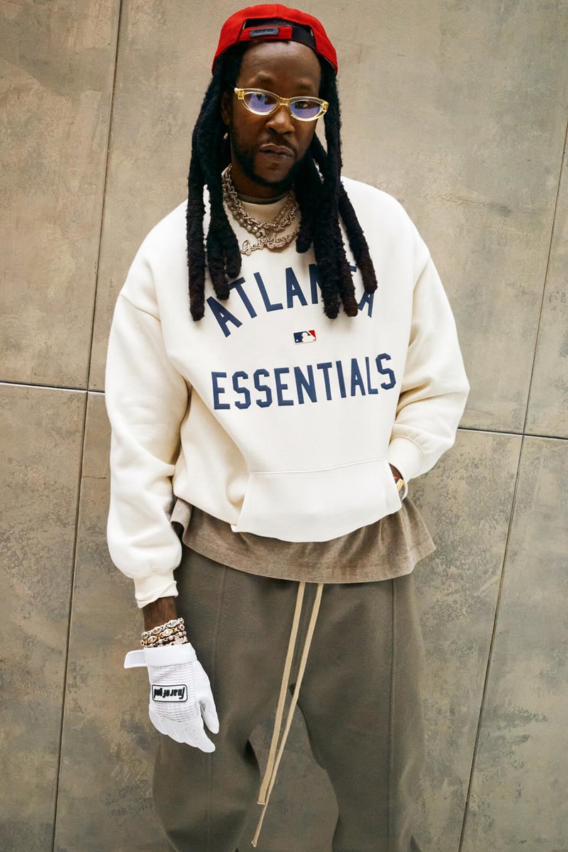 2 Chainz Fear of God Essentials x MLB Atlanta Capsule Release Date Stockist Information