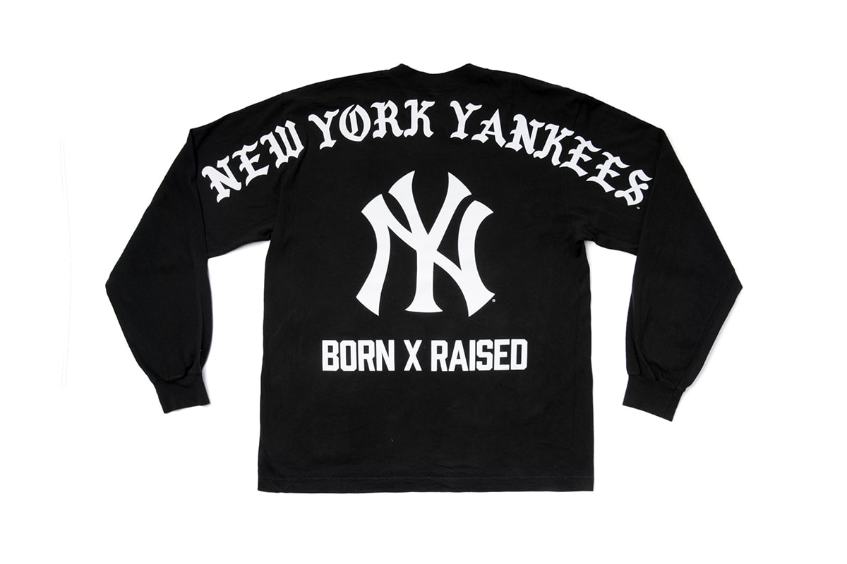 Informações de lançamento da collab Born X Raised e New York Yankees Mets