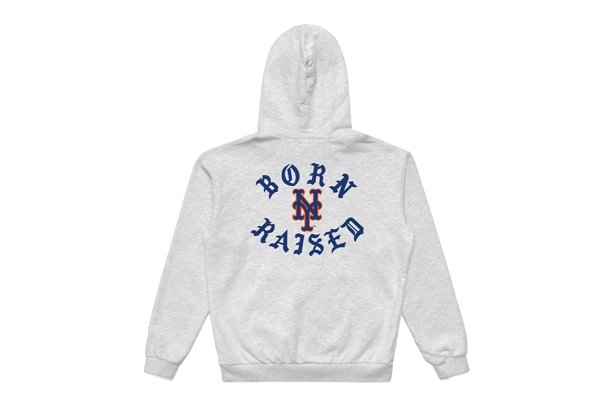 Informações de lançamento da collab Born X Raised e New York Yankees Mets
