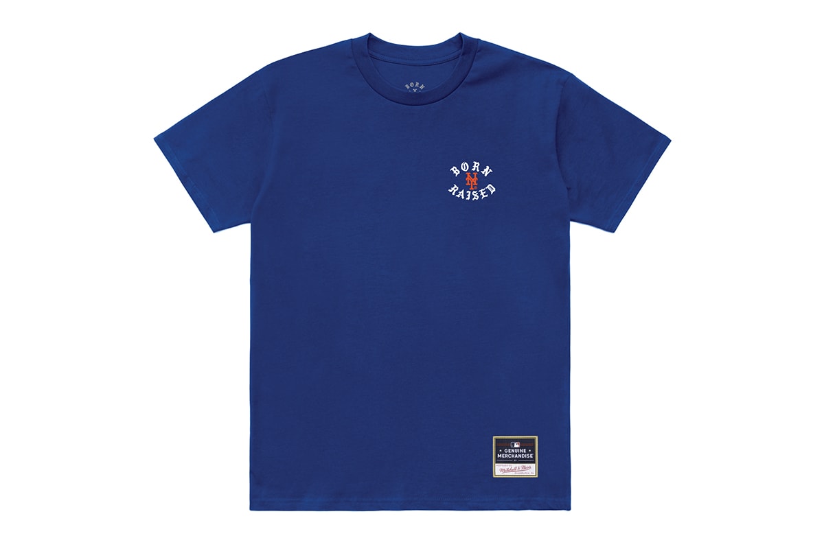 Informações de lançamento da collab Born X Raised e New York Yankees Mets
