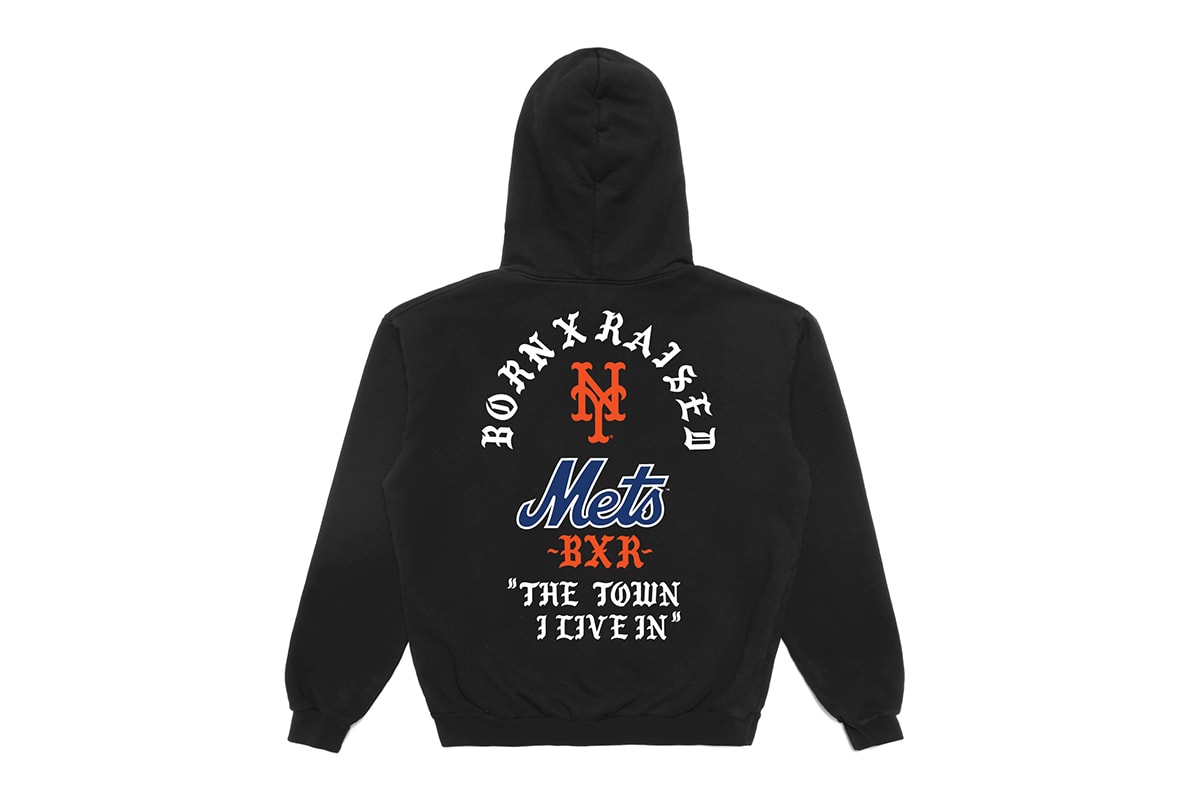 Informações de lançamento da collab Born X Raised e New York Yankees Mets