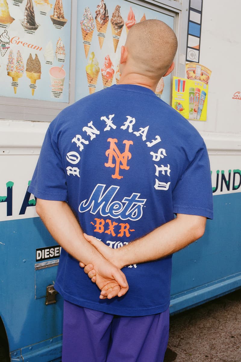Born X Raised New York Yankees Mets collaboration release info BXR mlb baseball collection release info Mitchell & Ness