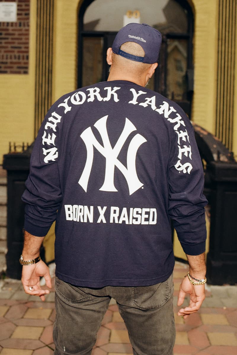 Born X Raised New York Yankees Mets collaboration release info BXR mlb baseball collection release info Mitchell & Ness