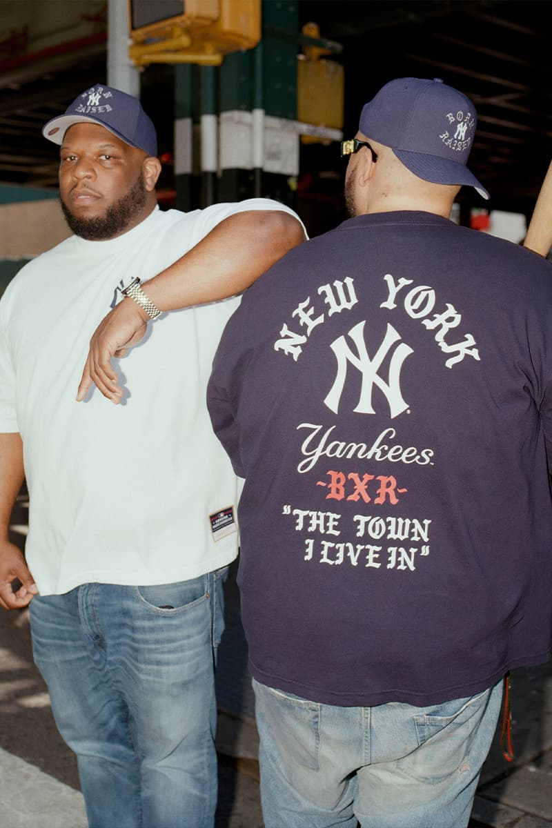 Born X Raised New York Yankees Mets collaboration release info BXR mlb baseball collection release info Mitchell & Ness