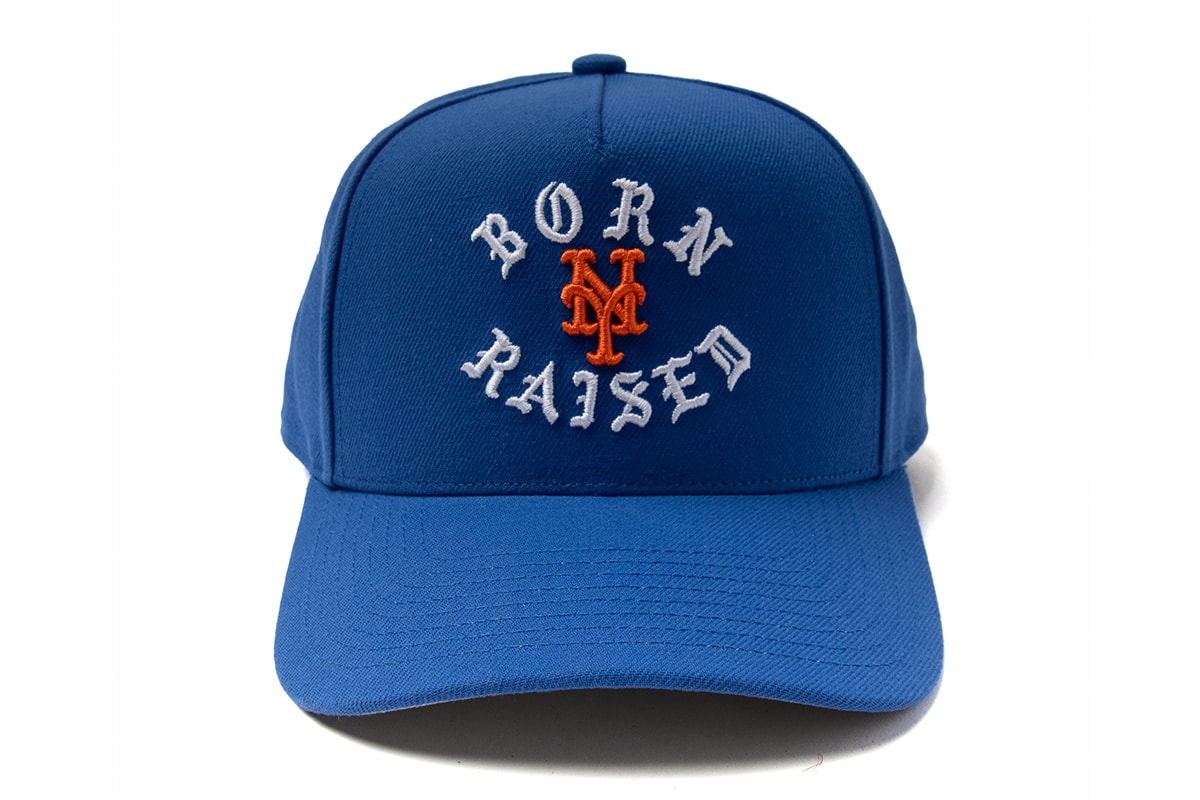 Informações de lançamento da collab Born X Raised e New York Yankees Mets
