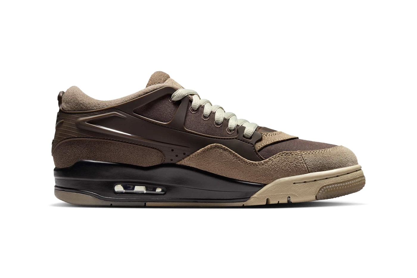 Air Jordan 4 RM "Ironstone" FQ7939-022 Baroque Brown-Light Bone-Medium Olive nike michael jordan nigel sylvester collaboration
