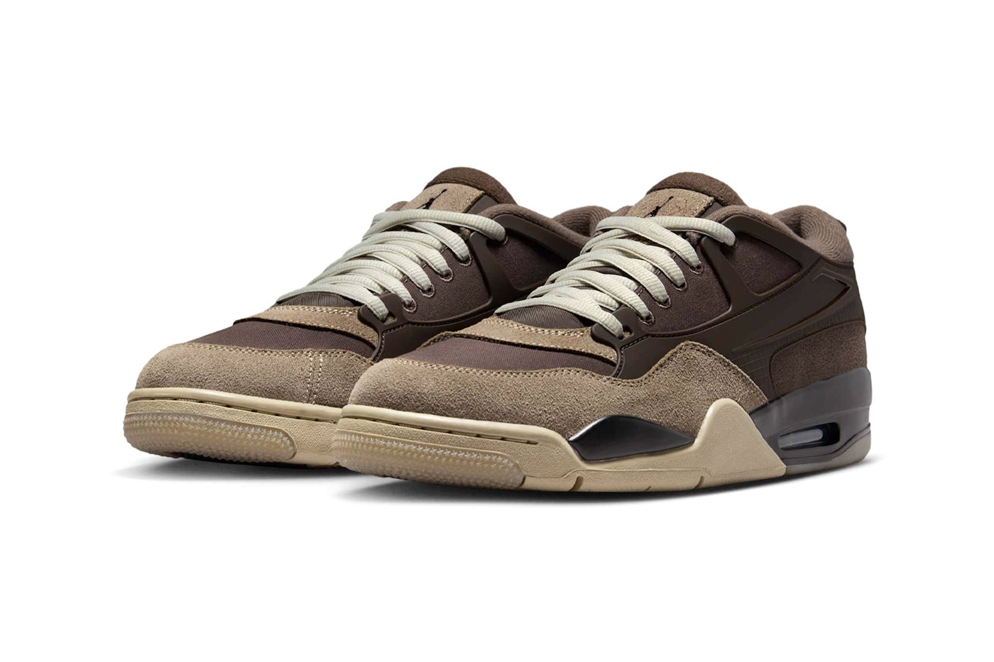 Air Jordan 4 RM "Ironstone" FQ7939-022 Baroque Brown-Light Bone-Medium Olive nike michael jordan nigel sylvester collaboration