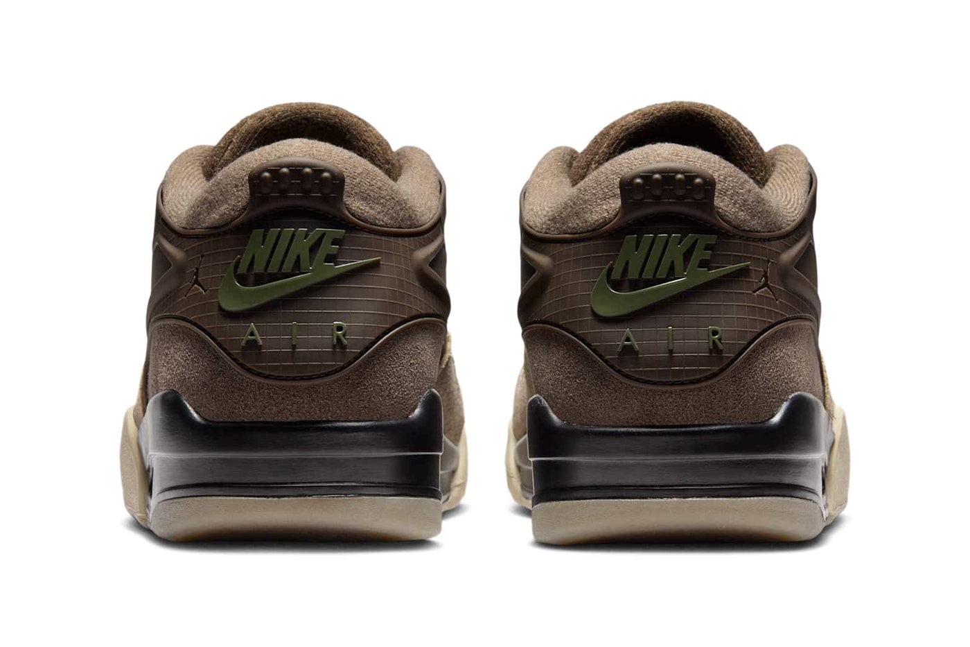 Air Jordan 4 RM "Ironstone" FQ7939-022 Baroque Brown-Light Bone-Medium Olive nike michael jordan nigel sylvester collaboration
