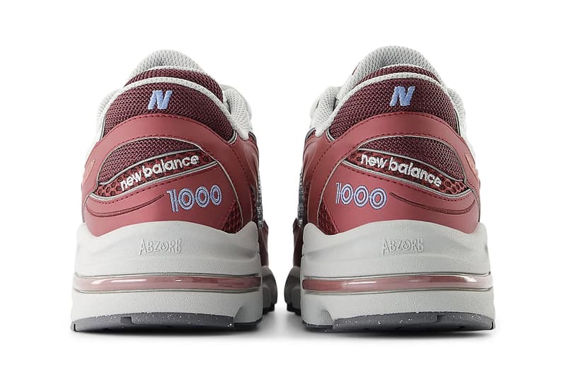 Official Look at the New Balance 1000 "Monarch Burgundy" M1000Q release info 