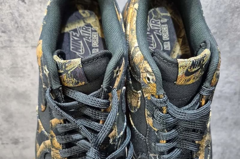 Nike Air Force 1 Low "Realtree" IH1221-001 First Look black camouflage