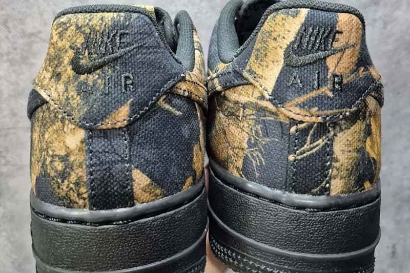 Nike Air Force 1 Low "Realtree" IH1221-001 First Look black camouflage