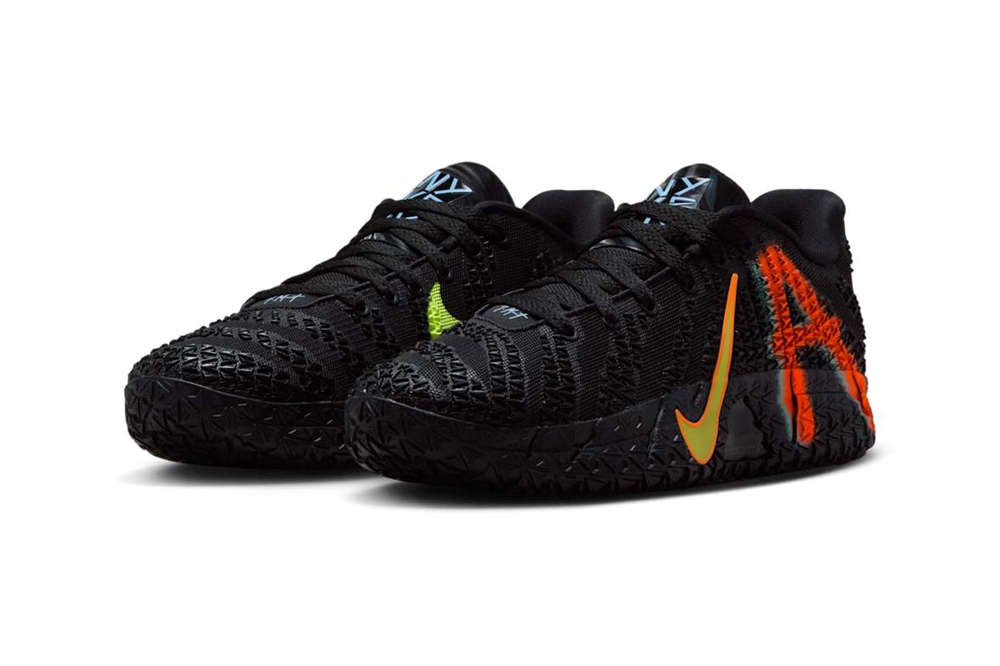Nike Ja 3 “NY vs NY” ja morant nba sneaker memphis grizzlies IM0464-001 Black/Total Orange-Neon Yellow-Bright Crimson swoosh new york 