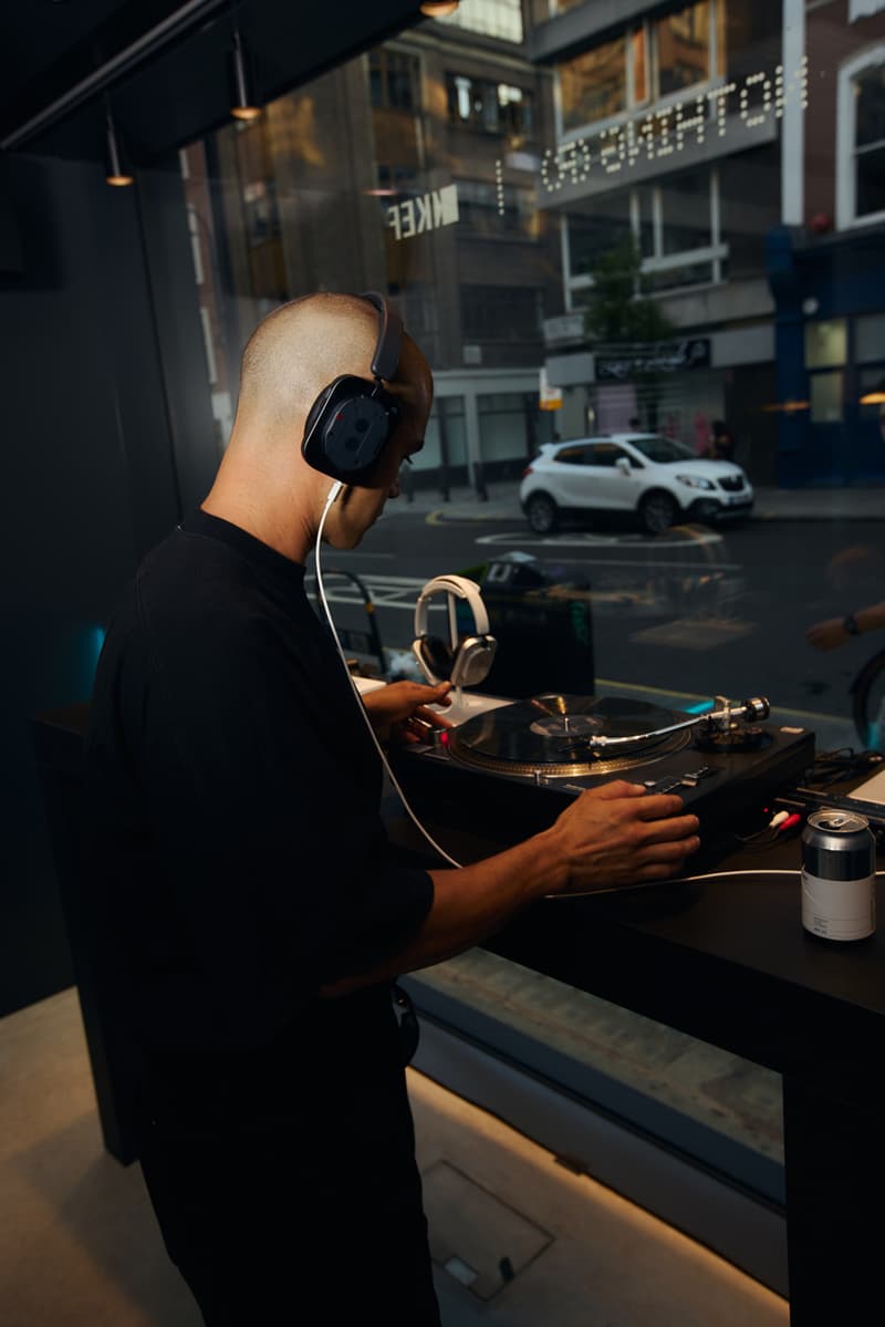 nothing kef music gallery headphone 1 launch party event london over-ear tech music errol touching bass audio immersive sound