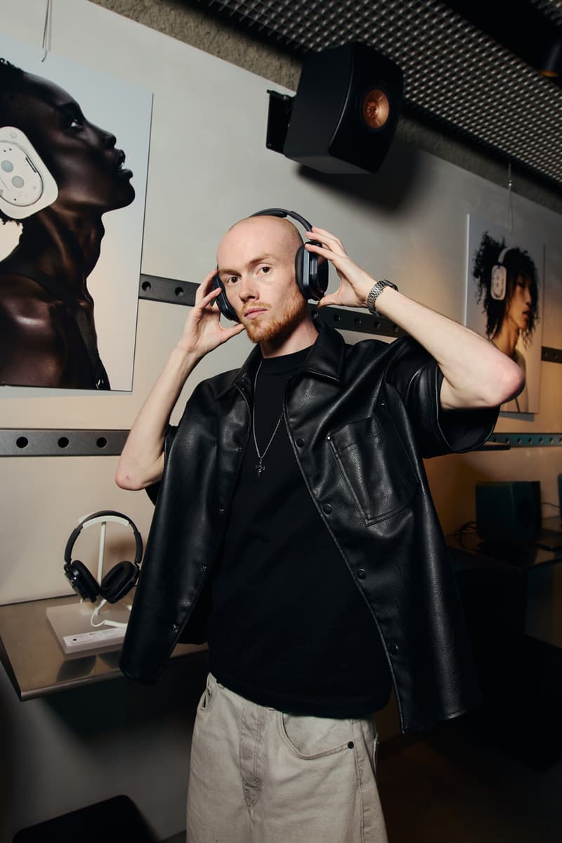 nothing kef music gallery headphone 1 launch party event london over-ear tech music errol touching bass audio immersive sound