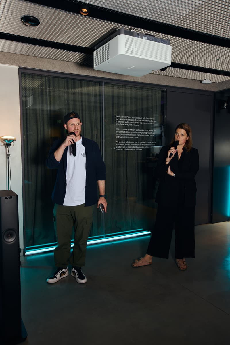 nothing kef music gallery headphone 1 launch party event london over-ear tech music errol touching bass audio immersive sound