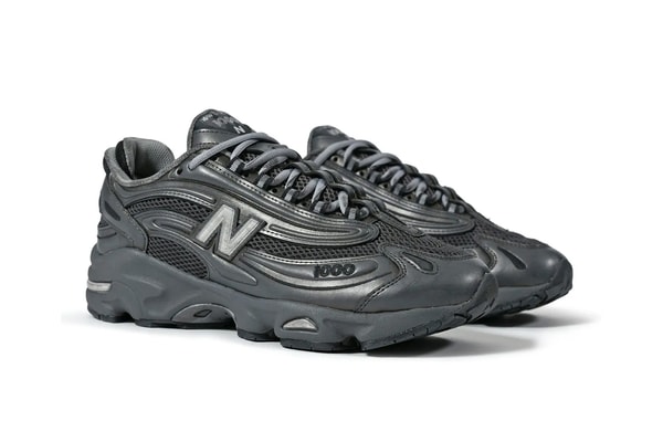 New Balance 1000 Gets Stealthy in "Grey Metallic"  shoes sneakers M1000F 
