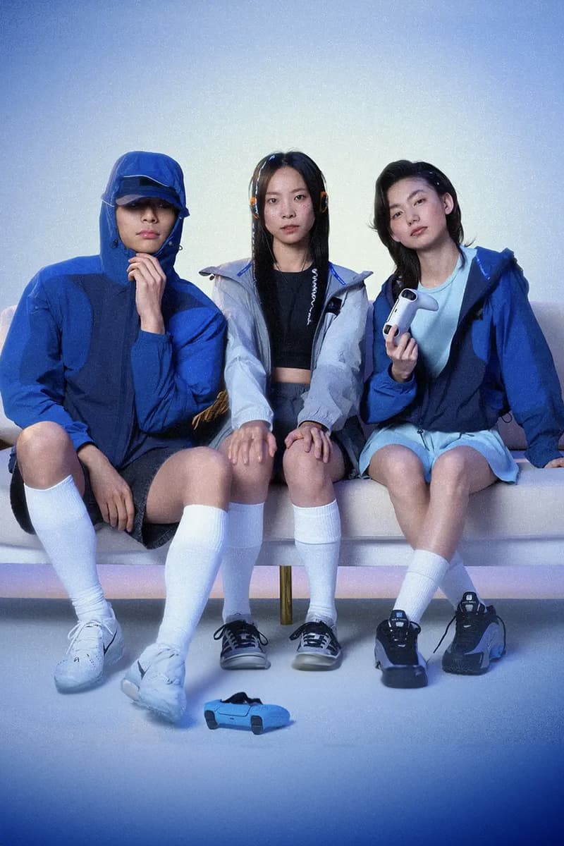 GCore Industries Drops Official PlayStation Apparel merch collaboration release info t-shrits windbreaker blue logo sony