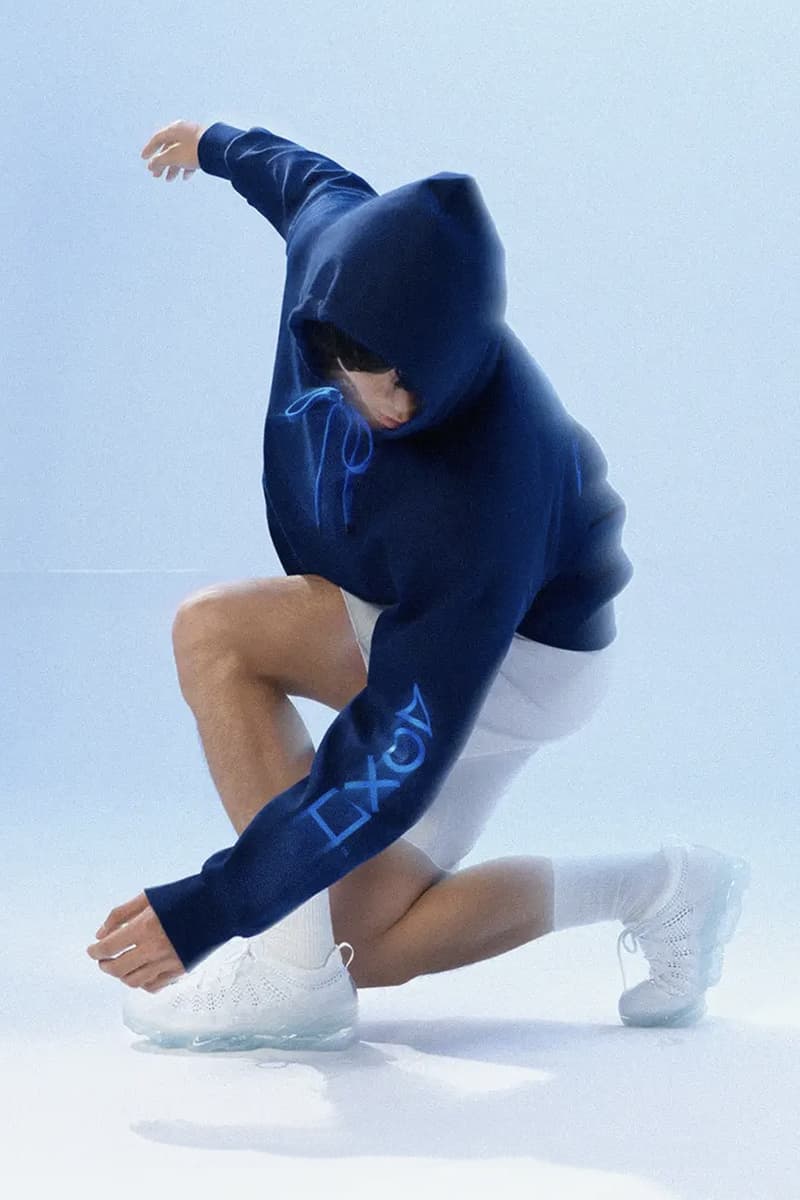 GCore Industries Drops Official PlayStation Apparel merch collaboration release info t-shrits windbreaker blue logo sony