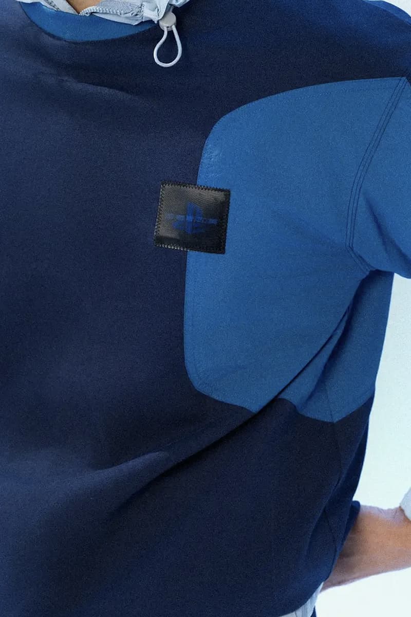 GCore Industries Drops Official PlayStation Apparel merch collaboration release info t-shrits windbreaker blue logo sony