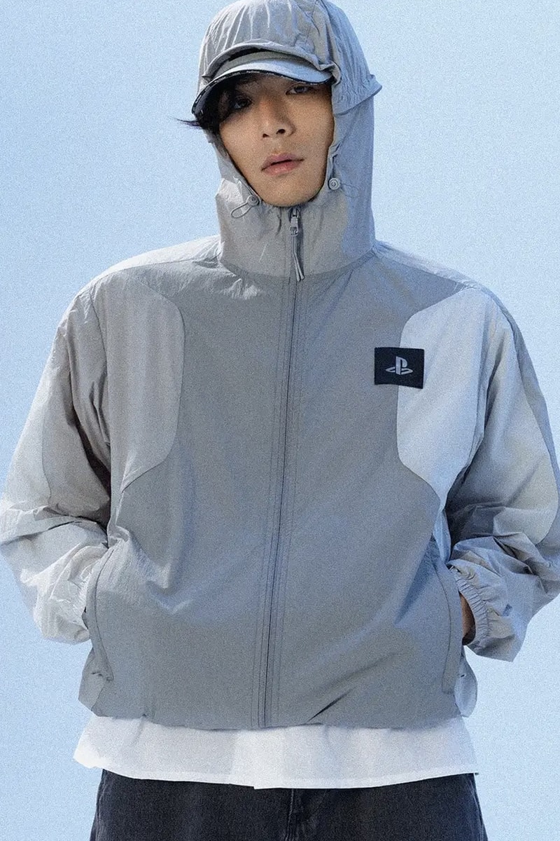 GCore Industries Drops Official PlayStation Apparel merch collaboration release info t-shrits windbreaker blue logo sony