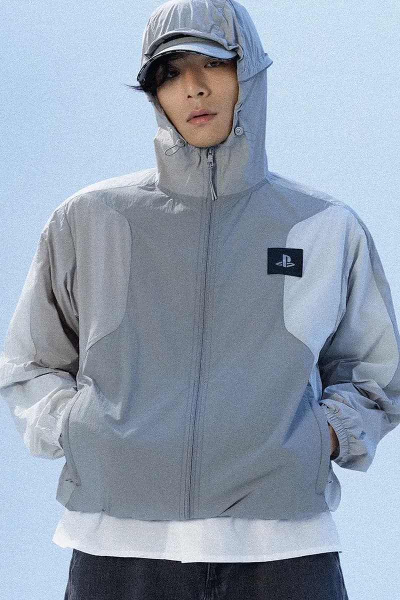 GCore Industries Drops Official PlayStation Apparel merch collaboration release info t-shrits windbreaker blue logo sony