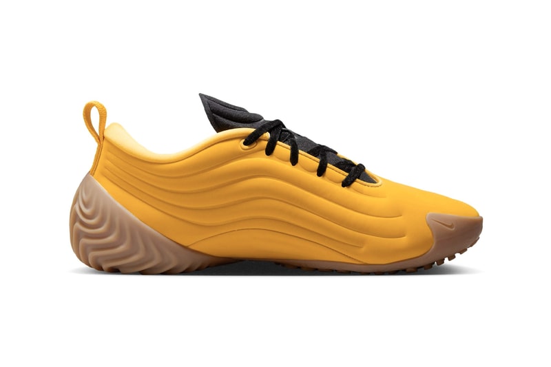 Official Look at the Nike Astra Ultra “University Gold” University Gold/Gum Light Brown-Black FZ5778-701 swoosh gold yellow gum