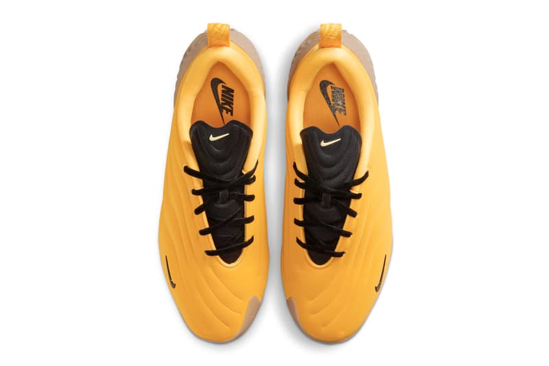 Official Look at the Nike Astra Ultra “University Gold” University Gold/Gum Light Brown-Black FZ5778-701 swoosh gold yellow gum