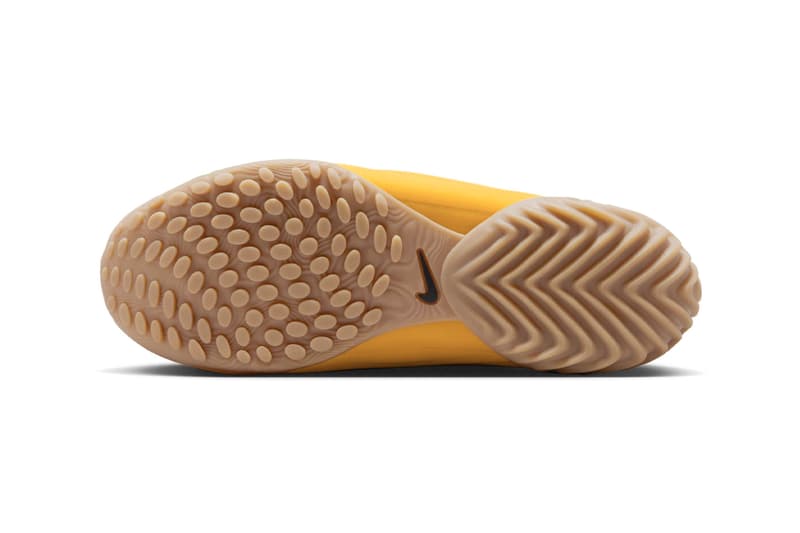 Official Look at the Nike Astra Ultra “University Gold” University Gold/Gum Light Brown-Black FZ5778-701 swoosh gold yellow gum