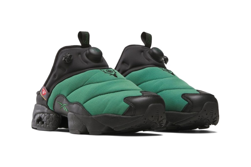 The SOUTH2 WEST8 x Reebok IPF Mule Black/Black/Green, Green/Black/Black 100217328 100217329 Release Info