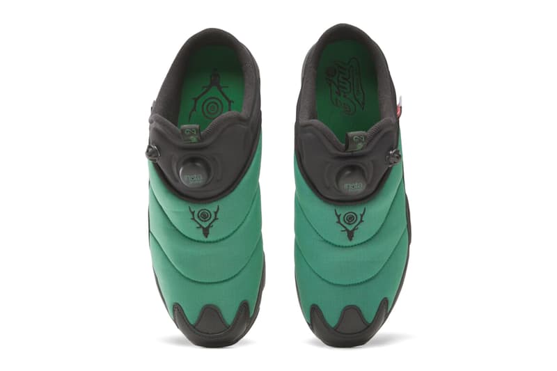 The SOUTH2 WEST8 x Reebok IPF Mule Black/Black/Green, Green/Black/Black 100217328 100217329 Release Info