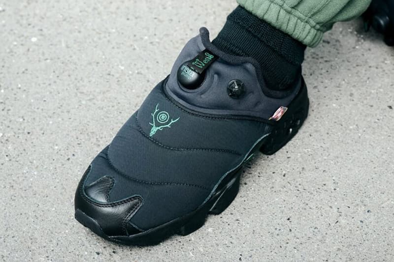 The SOUTH2 WEST8 x Reebok IPF Mule Black/Black/Green, Green/Black/Black 100217328 100217329 Release Info