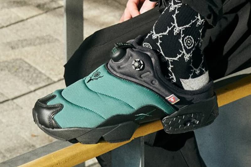 The SOUTH2 WEST8 x Reebok IPF Mule Black/Black/Green, Green/Black/Black 100217328 100217329 Release Info