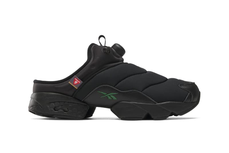 The SOUTH2 WEST8 x Reebok IPF Mule Black/Black/Green, Green/Black/Black 100217328 100217329 Release Info